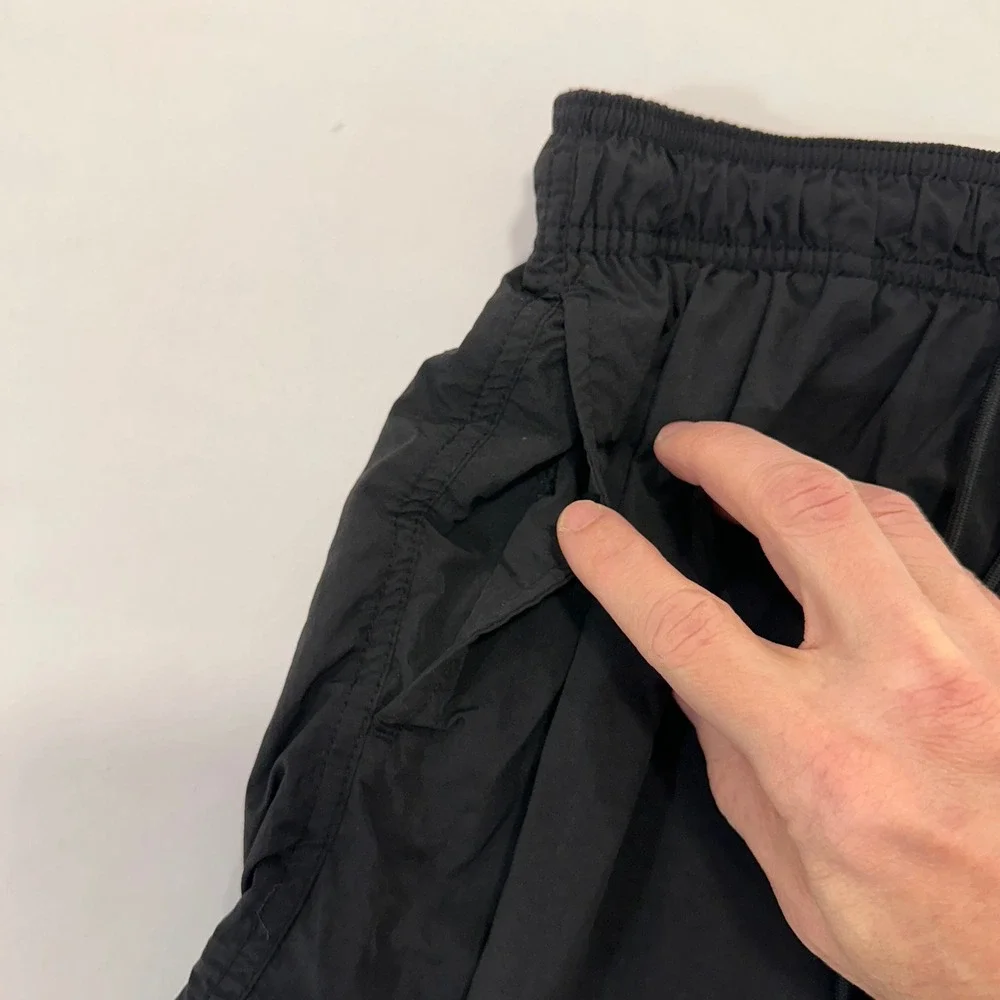 H&M Nylon Swim Trunks Mens Small Black Drawstring‎ Mesh Lined | Gorpcore